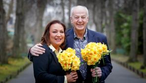 Bobby Kerr and Norah Casey urge companies in Longford to make Daffodil Day their business