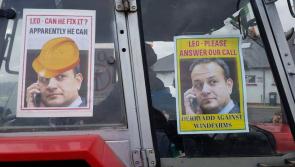 Longford wind farm  opponents plead with Leo Vardakar to answer their call during 2018 Lanesboro St Patrick's Day parade