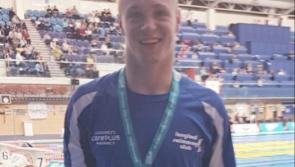 Longford’s other swimming star Gerry Quinn wins a Silver medal in the 200m Freestyle at the Irish Open 
