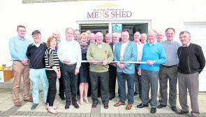 Standing shoulder to shoulder in the Drumlish Ballinamuck Men's Shed