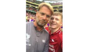 Young Longford soccer fan delighted to meet his idol, Liverpool manager Jürgen Klopp