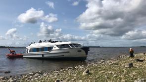 Lough Ree RNLI respond after boat runs aground on Longford shore