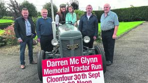 Over €30,000 presented to Longford charities following Darren McGlynn Memorial Tractor Run