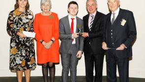 St Mel's College, Longford Student of the Year Andrew Gallagher receives Naughton Scholarship   