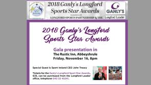 Sport Ireland CEO John Treacy will be special guest at Ganly’s Longford Sports Star Awards 