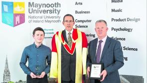 Longford student Andrew Gallagher receives Maynooth University entrance scholarship