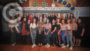 Pictures: Champion celebration in The Rustic Inn, Abbeyshrule last Friday night  as the Carrickedmond Ladies Football Club championship winning sides of 2018 and yesteryear Reel in the Years 