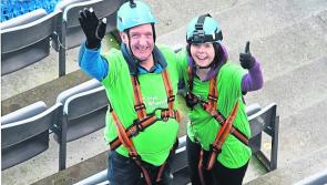 No choker in Croker as Drumlish duo abseil for IWA