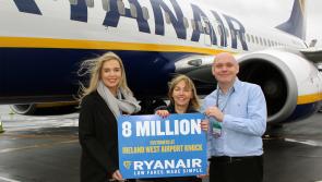 Roscommon woman is Ryanair's 8 millionth passenger at Ireland West Airport