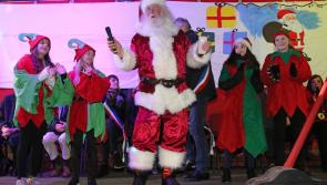 Lots of festive cheer in Longford as Santa switches on Christmas lights 