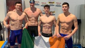 Longford swimmer Darragh Greene and Ireland’s 4 x100m medley relay team in record breaking form  

