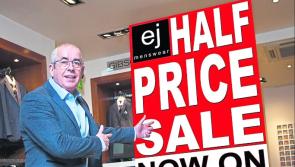 Half price Winter Sale event at EJ Menswear