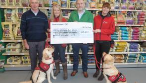Maxi Zoo customers in Longford help raise €25,650 to provide assistance dogs for children with Autism