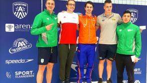 Longford swimmer Darragh Greene wins three medals at Flanders Cup in Belgium
