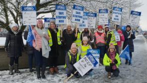 Freezing temperatures won't stop these Longford nurses and midwives from using their voices