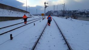 Longford rail commuters hit by delays due to snowfall and 'frozen points'