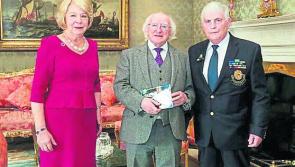 Nice to meet you Mr President: 	Longford's Michael Tighe presents his book to President