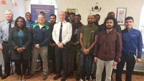 Longford gardaí help residents of Richmond Court direct provision centre learn a ‘cúpla focal gaeilge’