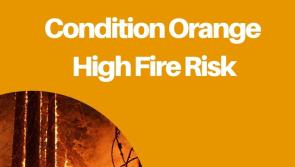 Status Orange high-level fire warning for Longford issued until Monday 
