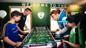 GALLERY | Longford youngster pits his wits against Irish legend Robbie Keane in a game of table football
