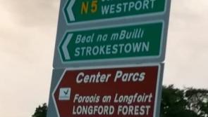 Contractor mishap sees Center Parcs sign erected pointing the wrong way