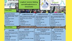 Longford Sports Partnership: Walks throughout July and August as part of Longford Summer Walking programme