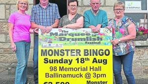 Marquee in Drumlish: Ten years of Monster bingo and over €30,000 raised for charity