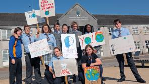 Longford students gather in huge numbers as part of global strike for climate change action 