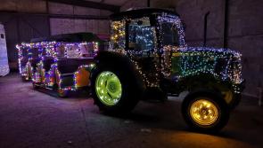 'Drive into the night' at the Abbeyshrule Christmas tractor run 