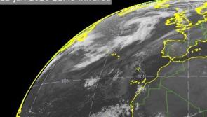 WATCH | Met Éireann tweets satellite footage showing big scale Storm Brendan