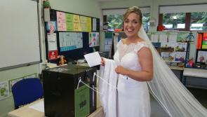 Get me to the polling booth on time! Bride casts her vote prior to getting married #GE2020