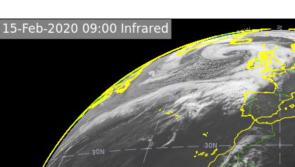 Latest Met Éireann satellite photos reveal size of Storm Dennis over Ireland