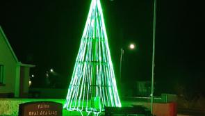 Ballyleague buck trend with St Patrick’s lights decoration 