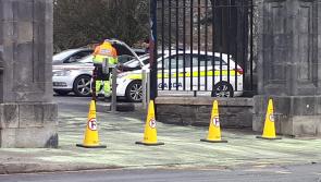 Two garda cars damaged and Garda helicopter summoned to scene of ATM raids