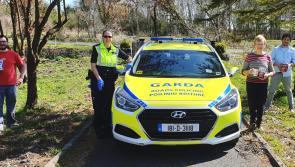 Longford gardaí play Easter Bunny in Abbeyshrule