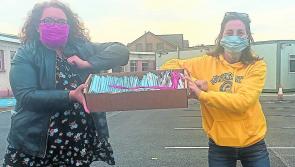 Polish volunteers make face masks for local  health workers