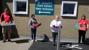 Longford Town FC Supporters Club present treats to frontline staff at St Joseph's Care Centre 