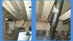 Longford gardaí stop commercial vehicle with major defects 