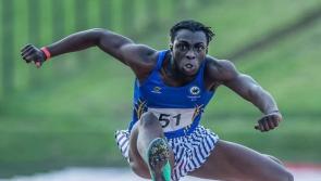 Longford athletics star Nelvin Appiah wins National Gold in the 110m Hurdles 