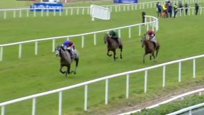 Michael O'Leary's horse races home to victory in the big Goffs Thyestes Chase at Gowran