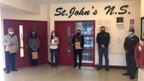 Longford school presented with tablets to assist  with online teaching