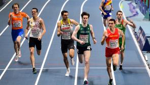 Longford athlete Cian McPhillips powers his way into semi-finals of 800 metres at European Indoor Championships in Poland