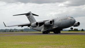 Listen | Pilot of US Air Force jet flies over his native Longford to say hello