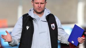 Longford Town take on the champions Shamrock Rovers at Bishopsgate
