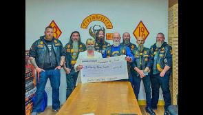 Freewheelers MC make presentation to Bethany House, Longford