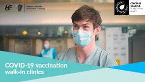 Walk-in clinics at Longford Covid-19 vaccination centre 