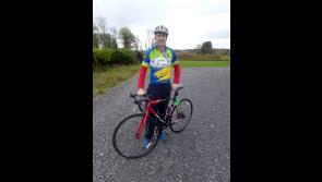 Colin Fayne undertaking charity cycle for Disabled People of Longford (DPOL)
