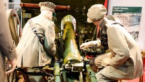Tricolour kindly donated by family of Longford's General Sean MacEoin on display at new-look Curragh Military Museum 