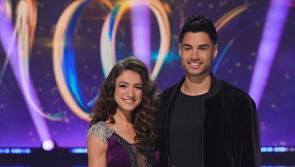 Jay McGuiness helps Siva Kaneswaran with dancing in surprise Dancing On Ice visit