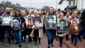 Remembrance walk in Derry for those killed and injured on Bloody Sunday